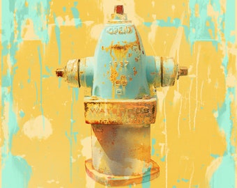 Waterous in Morning Light, limited edition fire hydrant print