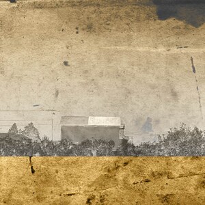 Postcard from the West, minimalist modern landscape, mixed media photography image 2