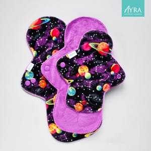 GALAXY Cloth Pad : Soft Minky, Bamboo, Zorb Absorbent Layer