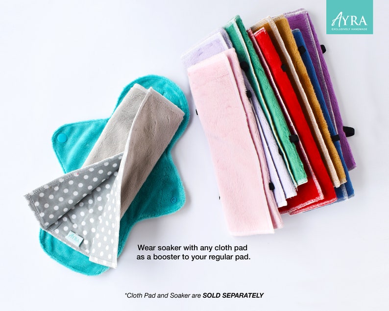 3pcs Super Soft Cloth Pad set , Cloth pads starter set, Reusable Pad, Washable cloth pads image 9