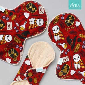 WIZARD WORLD Cloth Pad : Soft Minky, Bamboo, Zorb Absorbent Layer