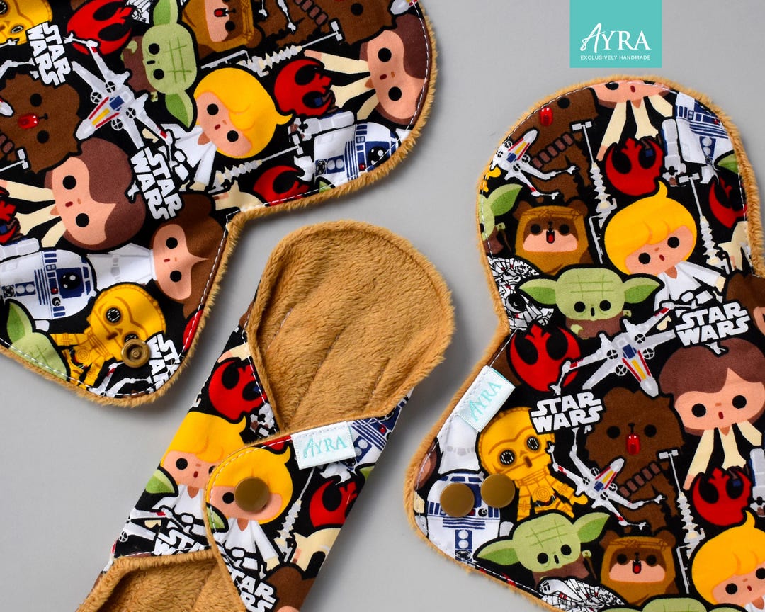 S-WARS GOODIES Cloth Pad : Soft Minky, Bamboo, Zorb Absorbent Layer - Etsy