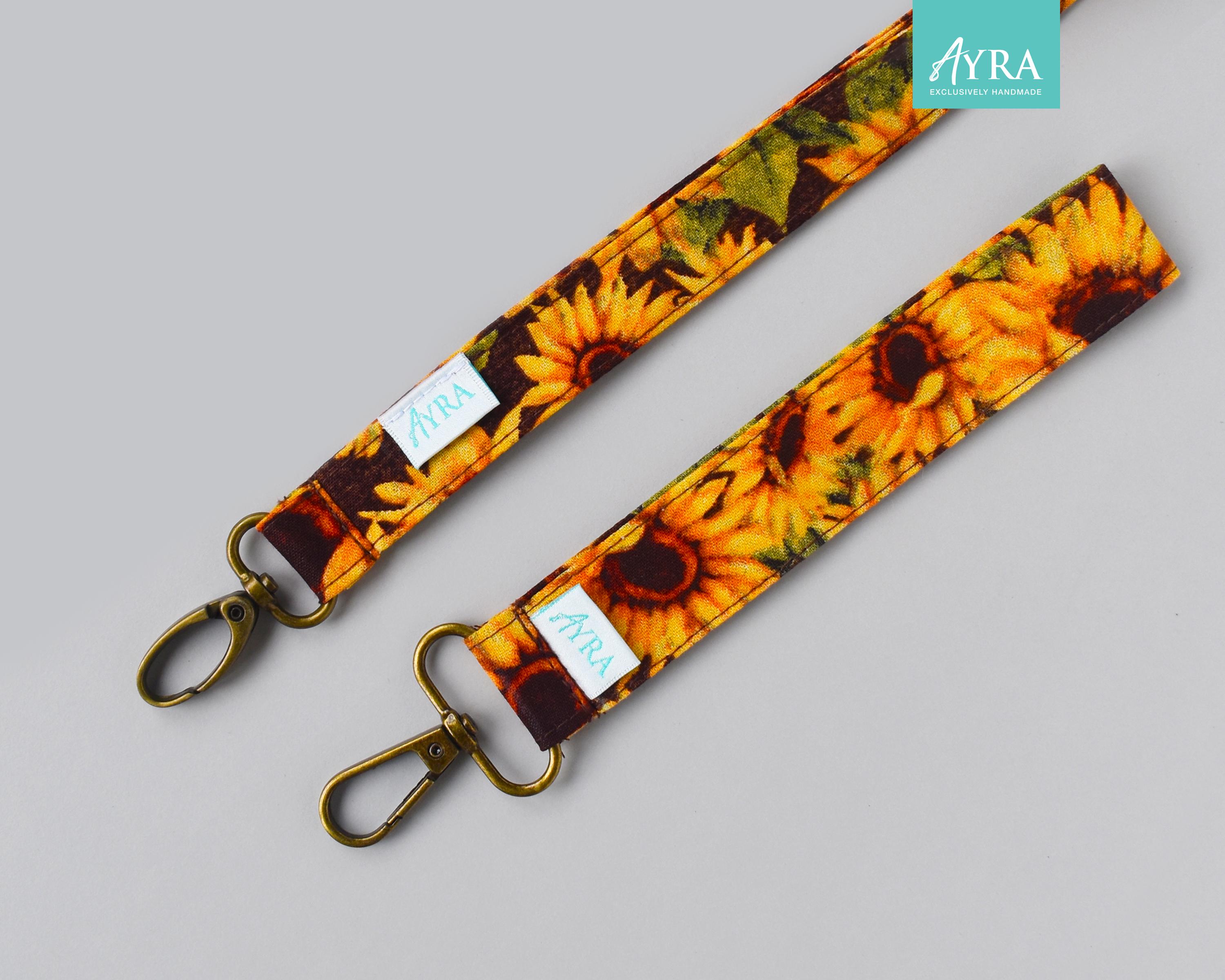 XGALBLA Sunflower Keychain Wristlet - Adjustable Lanyard For Keys & Small Items - Polyester Wrist Strap For Women Girls - View #6