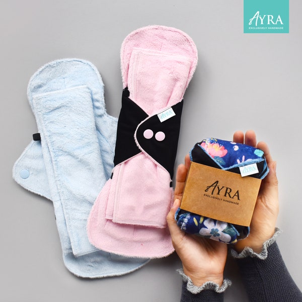 Ai2 PAD, Super Heavy Flow Pads, Cloth Pad Soaker, Cloth Pads Booster, Minky ZORB Bamboo Cloth, Menstrual Pad