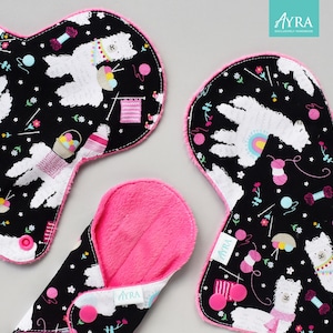 ALPACA Cloth Pad : Soft Minky, Bamboo, Zorb Absorbent Layer