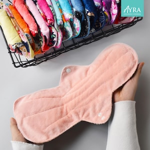14.5 inch Long Heavy Cloth Pads, Super Heavy Pads, Super Soft Cloth Pad, Postpartum Pad, Easy Care Pad