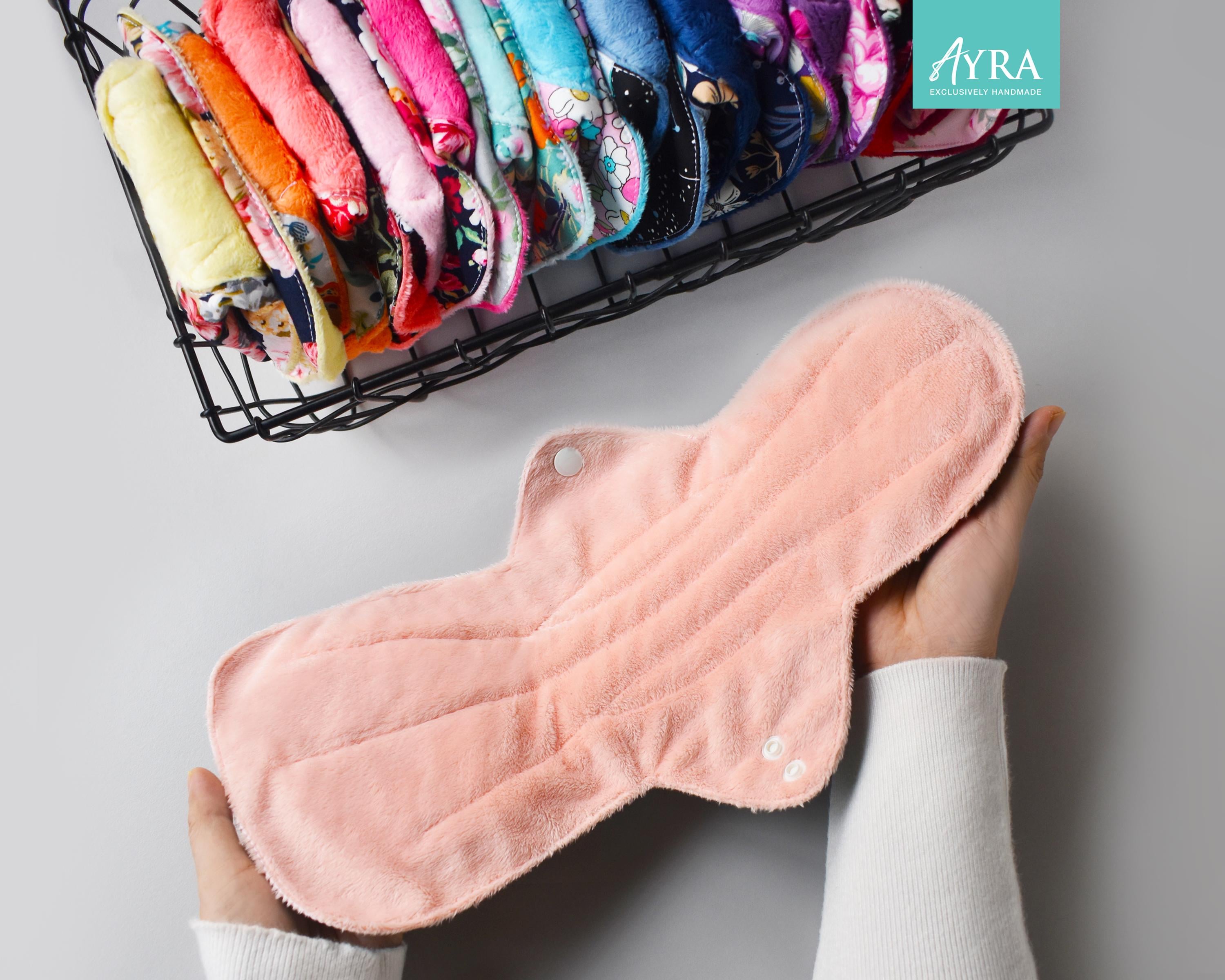 37,5 cm lange schwere Stoffpads, super schwere Stoffpads, superweiche Stoffpads nach der Geburt, pflegeleichte Pads