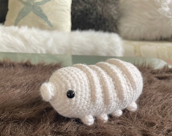 Toodle the Tardigrade Amigurumi Crochet Plush Desk Pet Animal Extremophile Friend