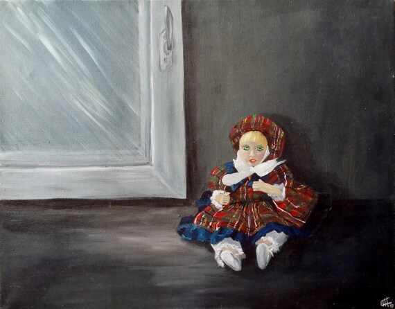 painting of doll