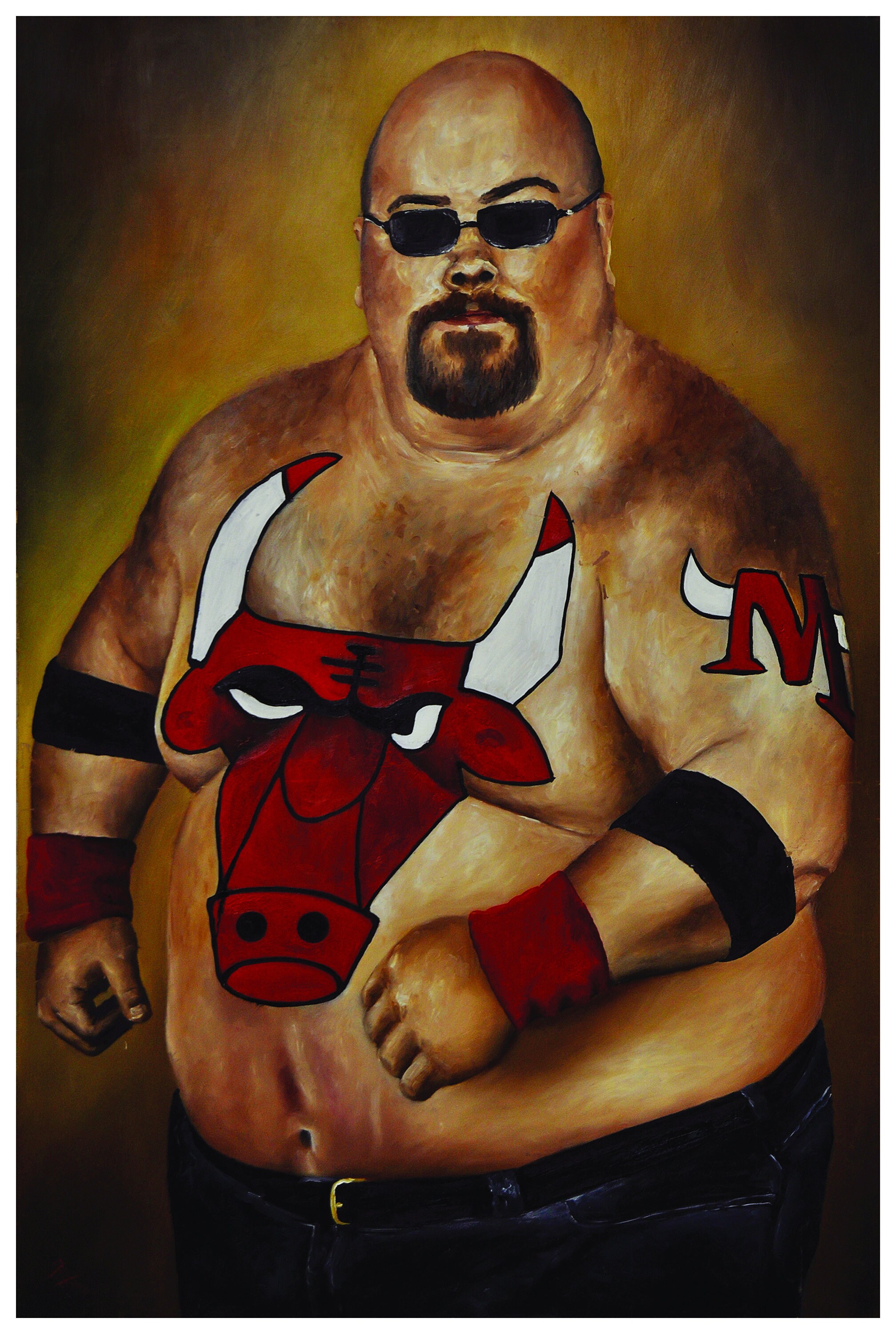 Chicago Bulls Painting Fan of Chicago Bulls Chicago Bulls Etsy