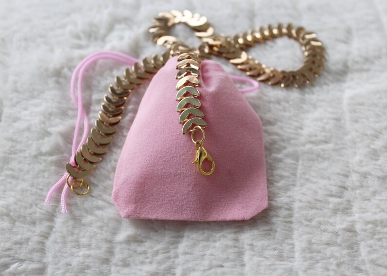 Tattoo Choker Gold Leaf Chain