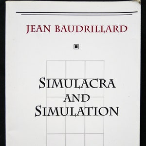 JEAN BAUDRILLARD Simulacra and Simulation 1994 Soft Cover 