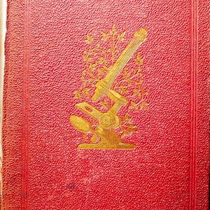 Common Objects of the Microscope (1866) by Rev. J. G. Wood with 12 color plates and in text illustrations. Antiquarian fragile binding.