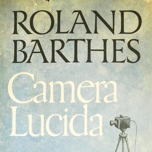 Camera Lucida (1981) Reflections on Photography von Roland Barthes - First American Edition HC/DJ in VG, unbeschriftetem Zustand.
