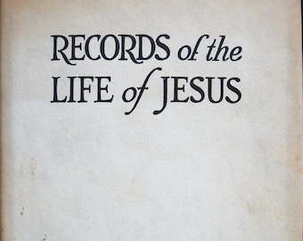 "Aufzeichnungen des Lebens von Jesus (1917), zusammengestellt von Henry Burton Sharman - ein direkter Vergleich der Evangelien." Hardcover im orig. D.J.
