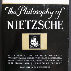 The Philosophy of Nietzsche (1954) Modern Library Giant G-34. HC/DJ with 5 books in 1 large volume.