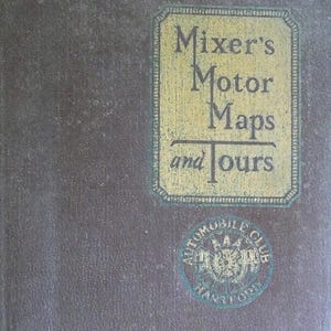 Mixer's Motor Maps and Tours (1924) Mappe stradali d'epoca e itinerari subacquei del New England, New York, Florida e altri.