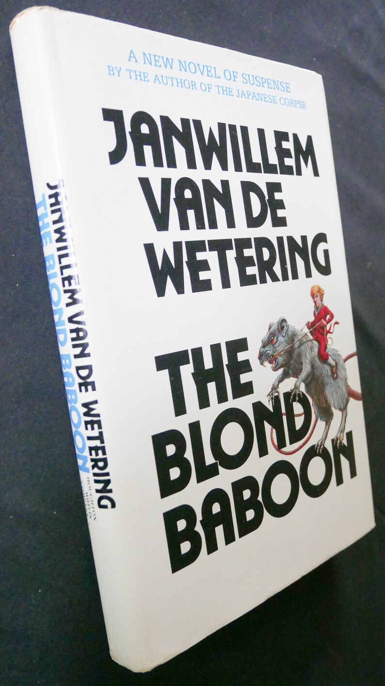 The Blond Baboon 1978 by Janwillem van de Wetering First Edition mystery set in Amsterdam HC/DJ in near fine condition image 2