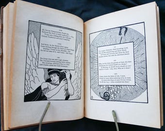Rubaiyat de Omar Khayyam (1900) El poeta astrónomo de Persia, con hermosos dibujos de la artista e ilustradora estadounidense Florence Lundborg.