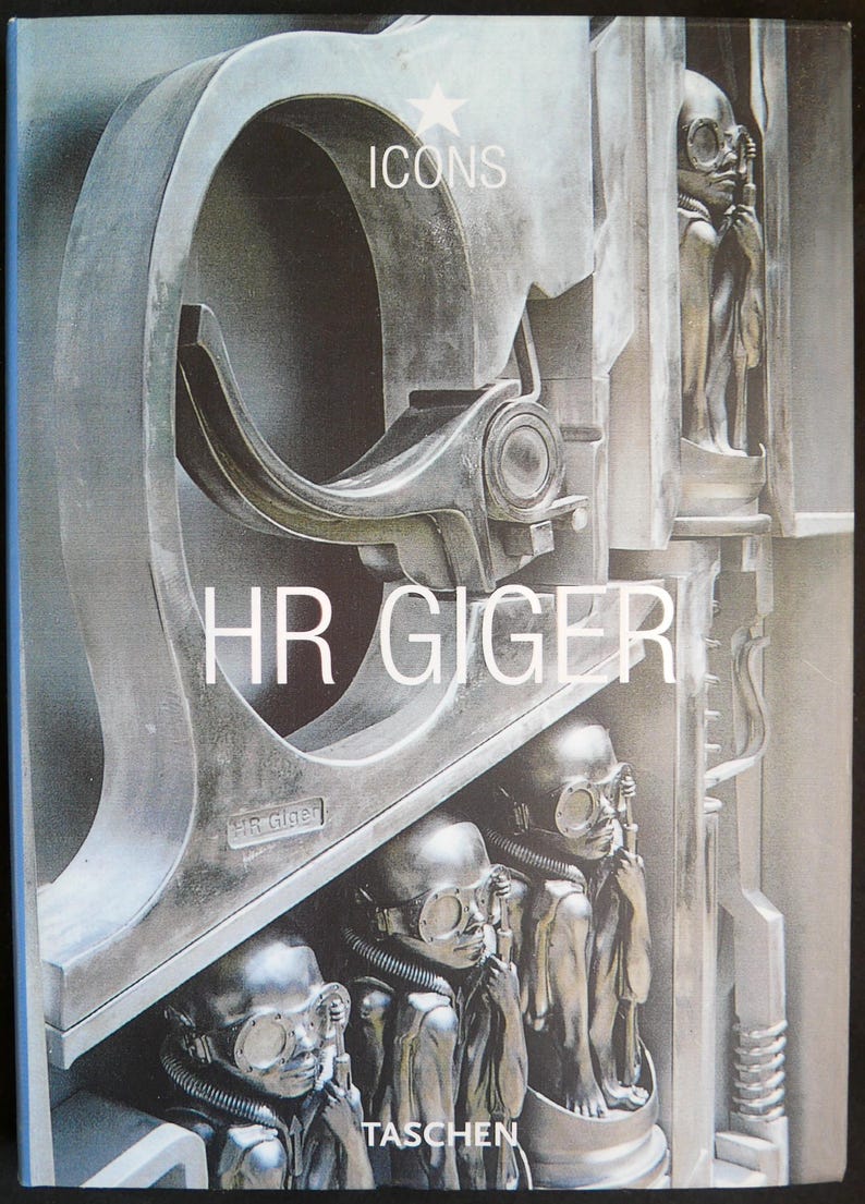 H R Giger (2002) av Stanislav Grof & H R Giger - Taschen SC, rikt illustrerad fantasy- och sci-fi-konstnär bakom Alien-serien. bild 1
