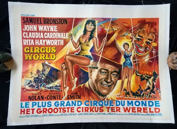 Circus World 1964 Starring John Wayne Rita Heyworth Etsy
