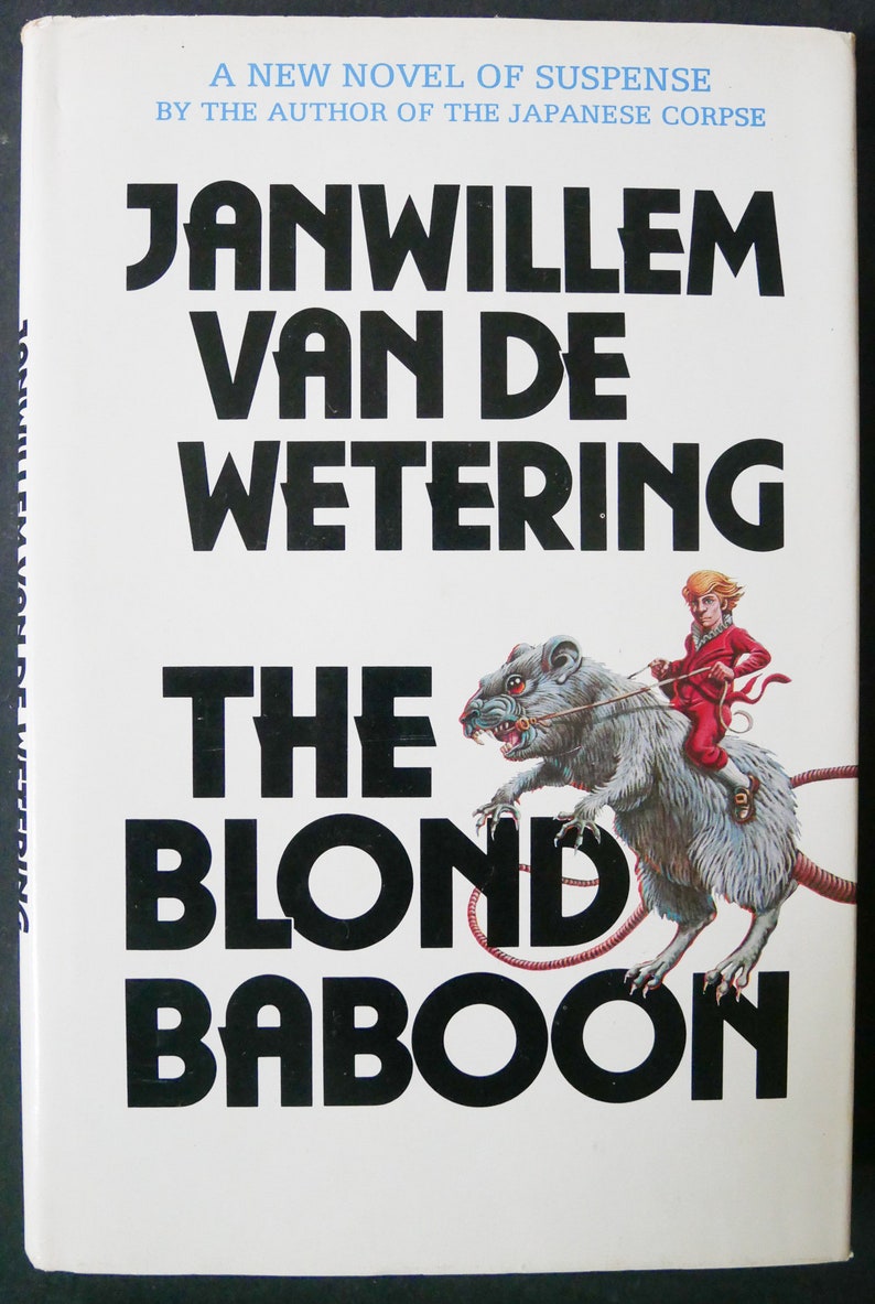 The Blond Baboon 1978 by Janwillem van de Wetering First Edition mystery set in Amsterdam HC/DJ in near fine condition image 1