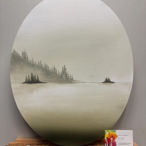 Original Oil painting titled “Morning Glow”