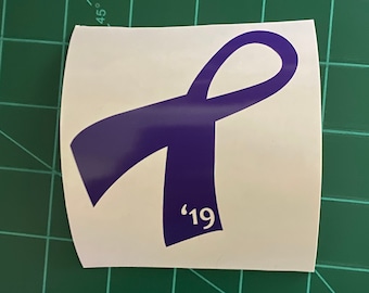 Diagnose Date Ribbon Decal
