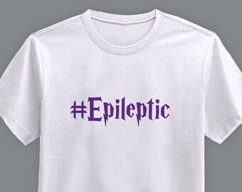 Hashtag Epileptic Vinyl Printed T-Shirt