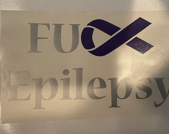 Calcomanía de la epilepsia: ¡Que se joda la epilepsia!
