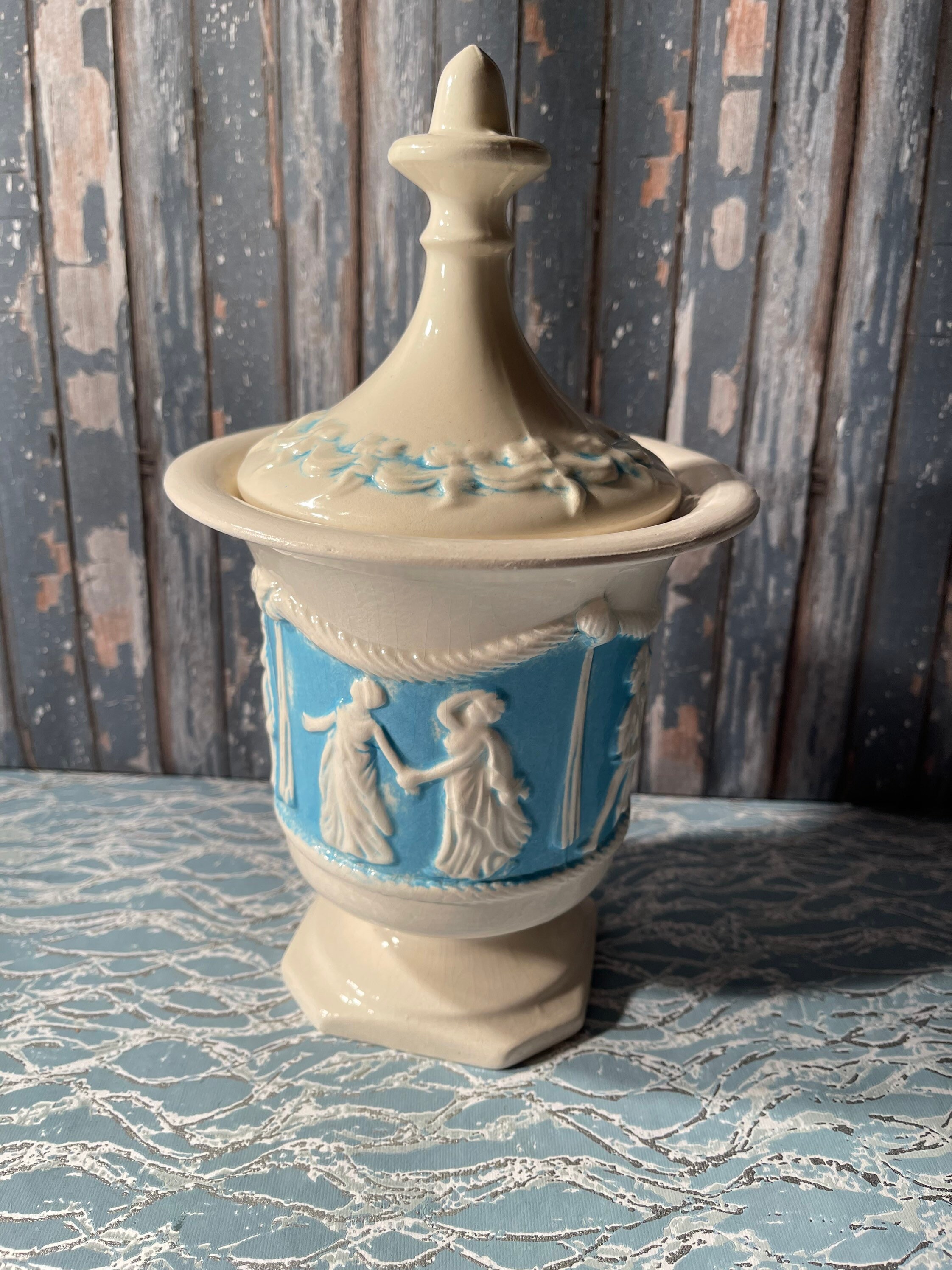 Vintage Arnels Pottery Urn/Vase/Dish with Lid Etsy