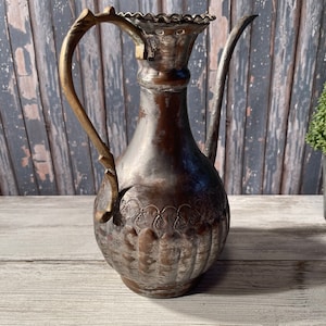 Vintage/Antique Metal Egyptian Pitcher