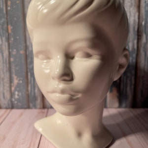 Vintage Ceramic Boy Bust