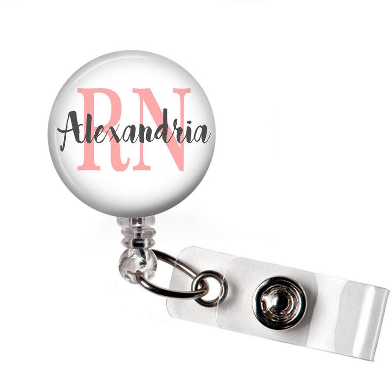 Nurse badge reel Medical student gift Badge Reel Retractable Badge Holder Personalized RN Badge Reel Nursing Badge Reel ID Badge Reel