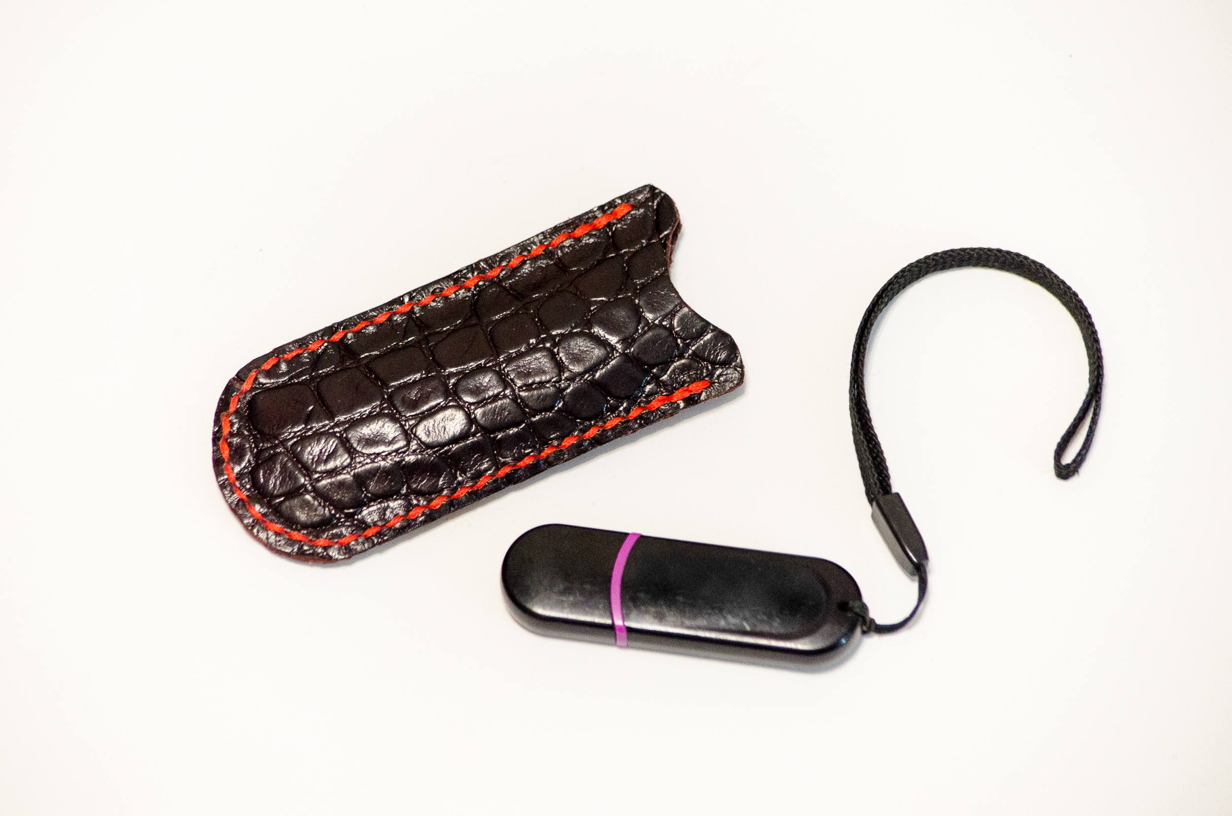 Leather Flash Drive Case, USB Flash Drive Case, Leather Flash Drive