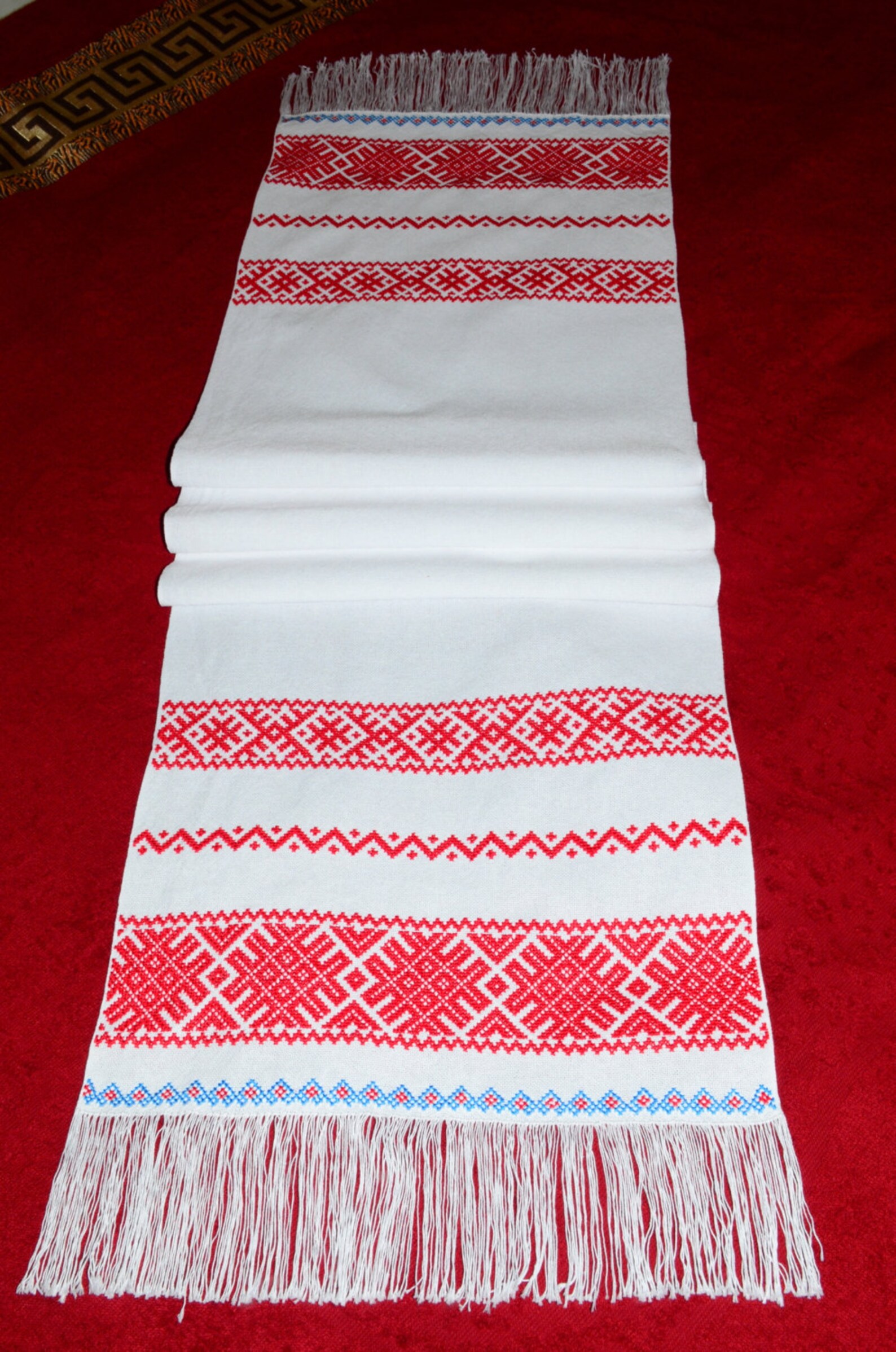 Embroidered Ukrainian Traditional Towel nuptial Etsy