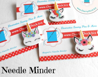 Unicorn Needle Minder - Needle Magnet - Needle Keeper - Unicorn Magnet - Gift for Quilters - Embroidery - Cross Stitch - CherryChick