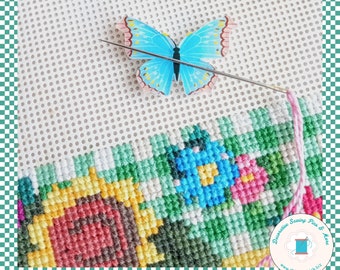 Butterfly Needle Minder - Butterfly Needle Magnet - Quilting Needle Minder -  Gift for Quilter - Embroidery - Sewing Gift - Butterfly magnet