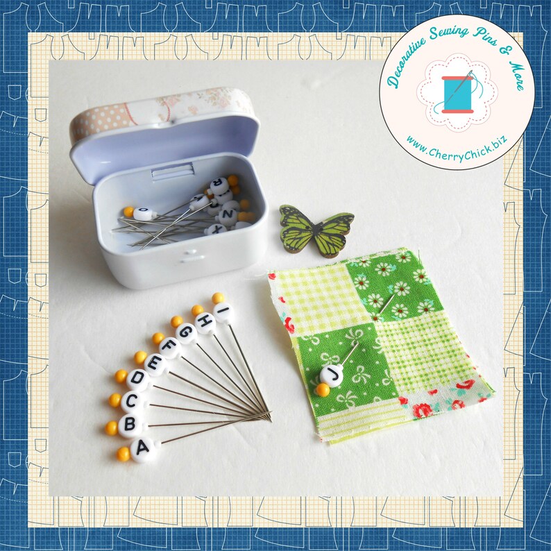 Alphabet Quilters Pins Quilt Row Markers Quilt Layout Etsy