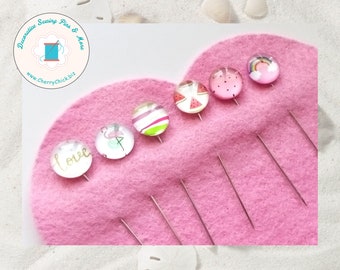 Summer Sewing Pins - Decorative Sewing Pins - Flamingo Pins - Rainbow Pins - Watermelon Pins