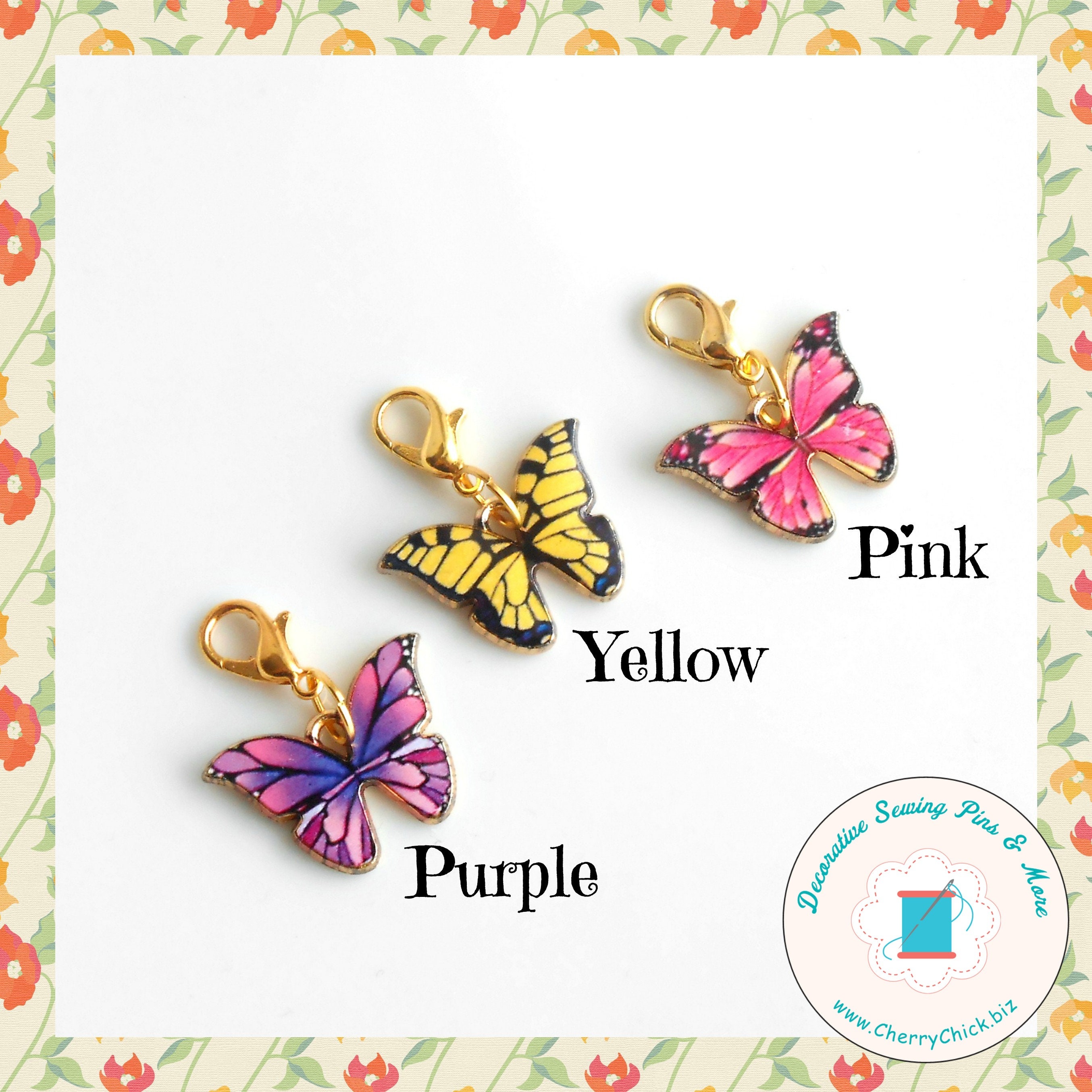 Clothing & Accessories :: Hair Accessories :: Hair Pins :: Butterfly Zipper  Pulls for Backpacks, Cute Purse Charms, Unique Custom Handbag Jewelry,  Personalized Zipper Charm, Cool Keychains, Bag Charm