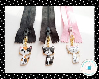 Set of Three Winter Zipper Pull Charms. Planner Charms. Zipper