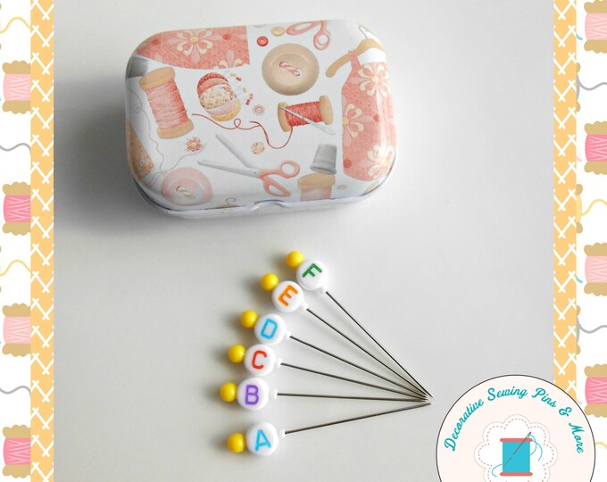 Alphabet Quilters Pins Quilt Row Markers Quilt Layout Etsy