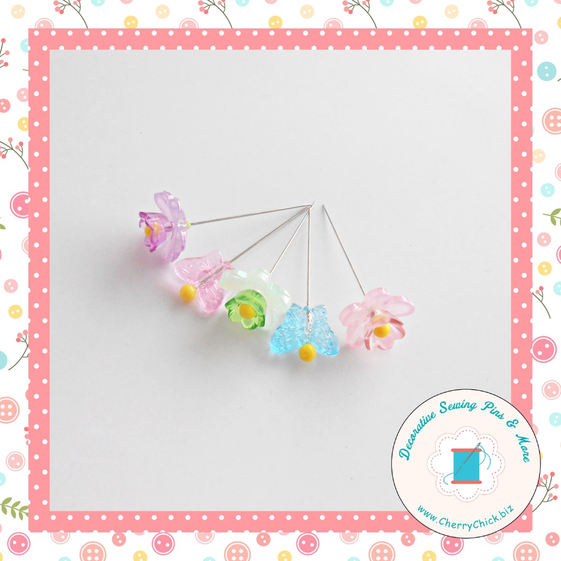 Sewing Pins Gift for Quilters Decorative Pins Pretty Etsy