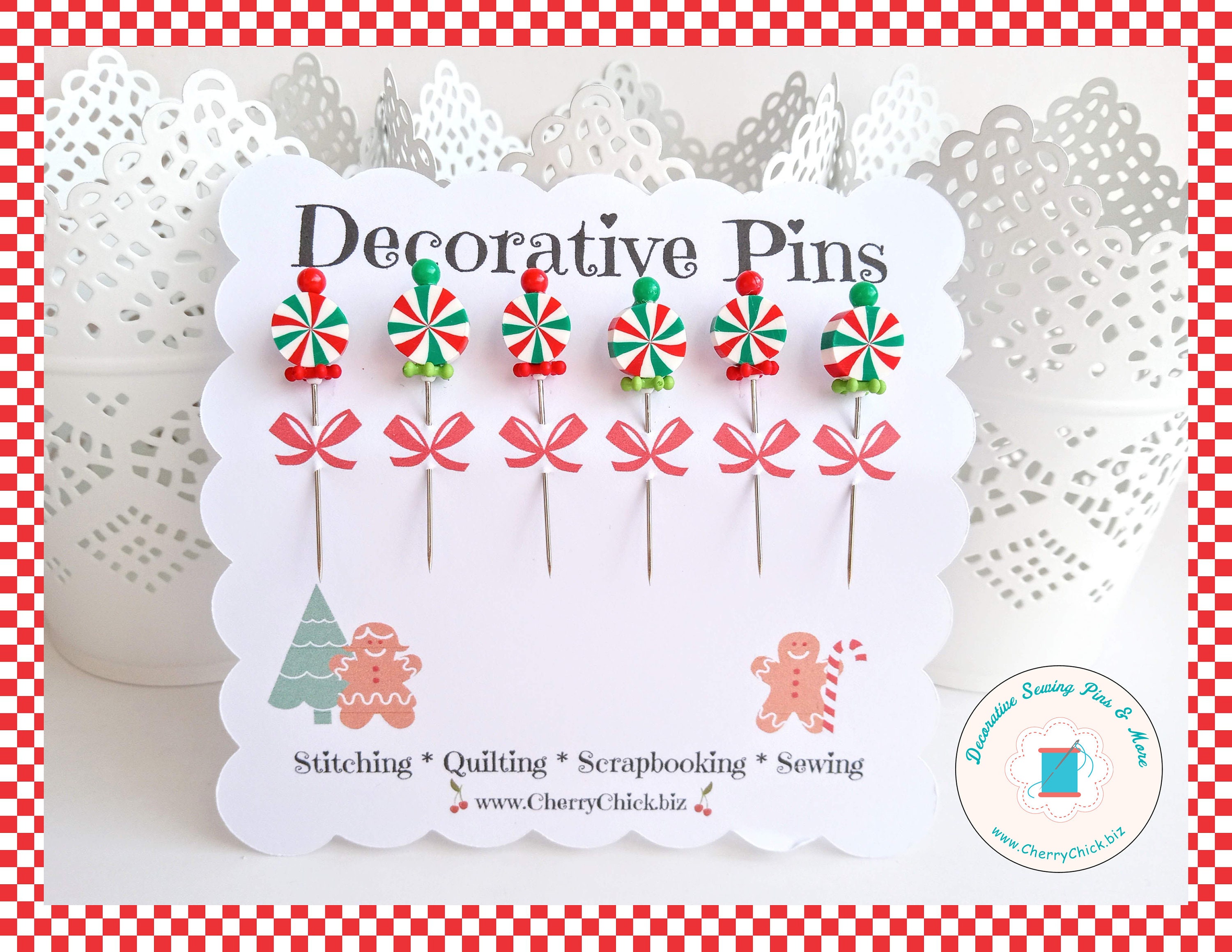 Decorative Sewing Pins Pin Toppers Gift for Quilters Sewing Pins Fancy Pins  Scrapbooking Pins Quilting Pins Pincushion Pins 