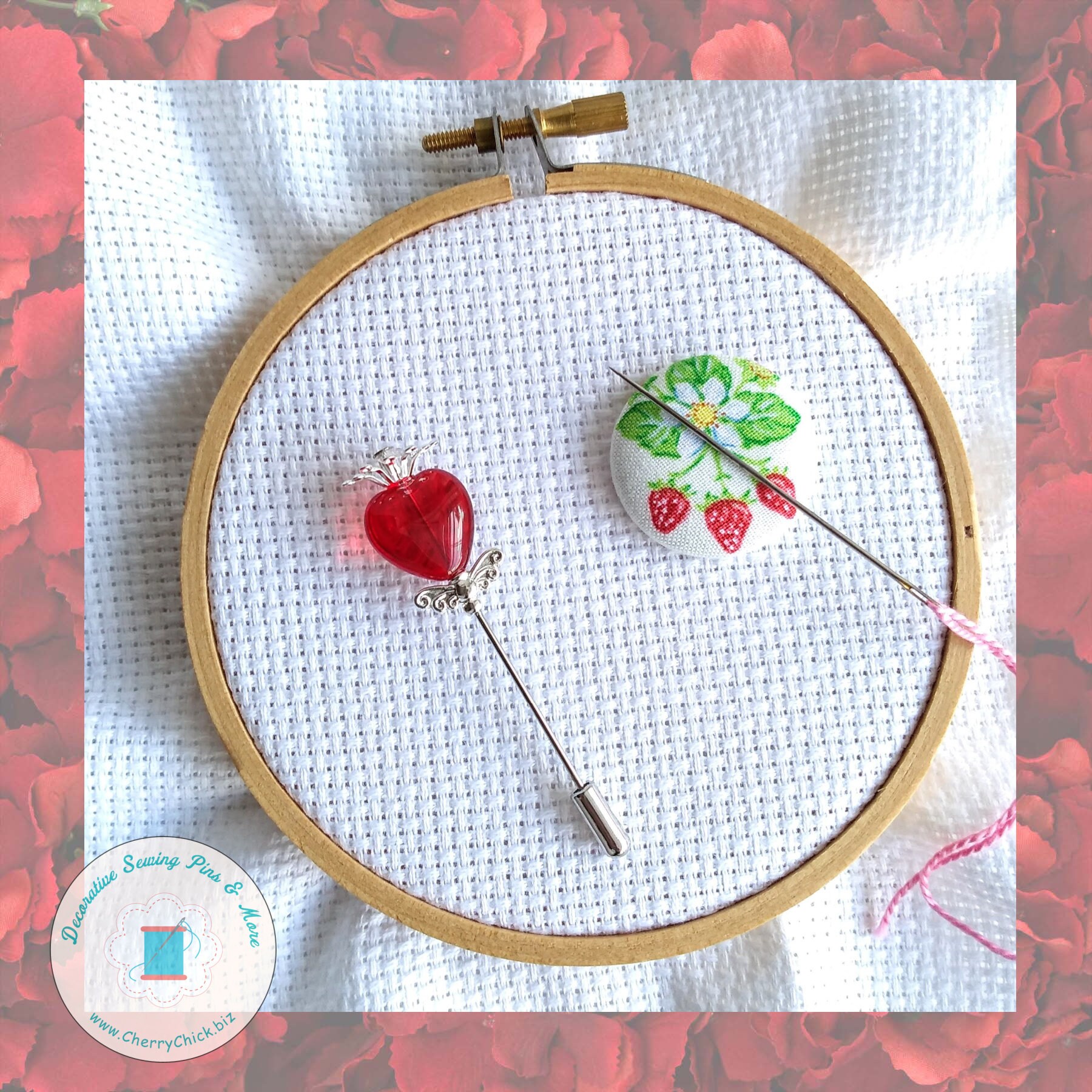 Valentine Counting Pin Heart Counting Pin Gift for Cross Stitchers