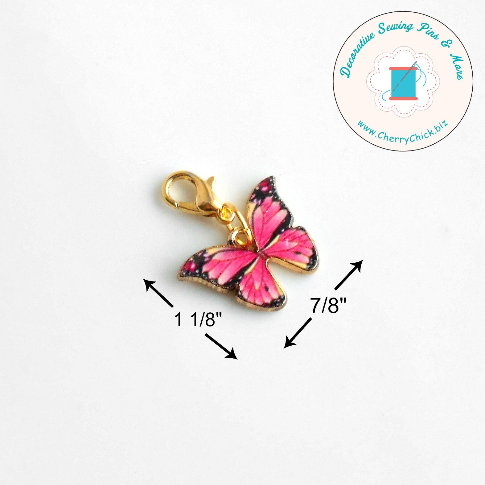 Butterfly Zipper Pull Charm