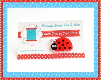 Ladybug Needle Minder - Ladybug Needle Magnet - Quilting Needle Minder -  Gift for Quilter - Embroidery - Quilt Retreat Gift - Sewing Gift