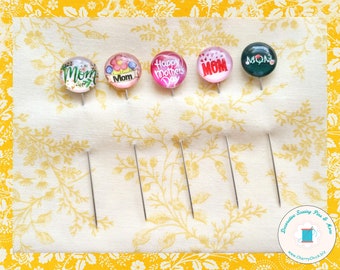 Happy Mother's Day Sewing Pins - Decorative Sewing Pins - Mom Sewing Pins - Handmade Pins - Mother Sewing Pins