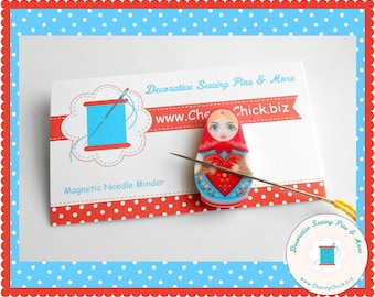 Babushka Needle Minder - Babushka Needle Magnet - Needle Keeper - Babushka Magnet - Gift for Quilters - Needle keeper - Needle Nanny